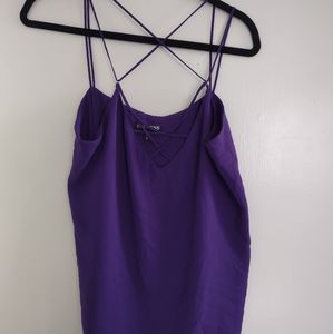 Purple strappy top